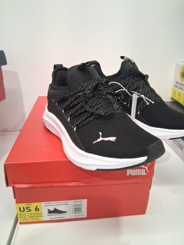 women's puma running shoes - size 6 - black (style: 9556606) image 2