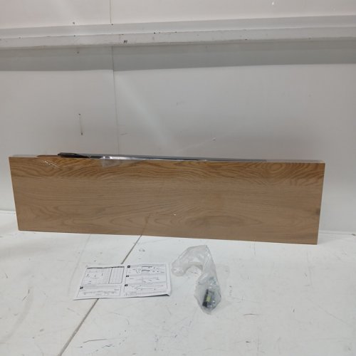vivelove floating shelves with invisible brackets - 36" - oak/light brown image 3