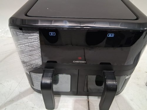 Chefman Turbofry Touch Dual Window Airfryer - 6qt - black (model: rj38-sqpf-3tdb-2w-ca) image 7
