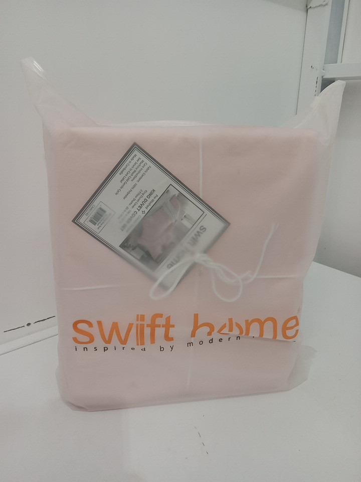 3pc swift home pre-washed duvet cover set - KING size - ROSE BLUSH (MODEL: 917719) image 2