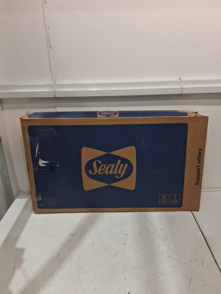 SEALY TEXTURED COVER PILLOW - KING (20" X 39") - WHITE/BLUE (MODEL: 53088-GR) image 2