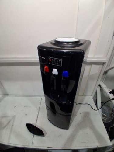 KFJZGZZ 2 in 1 Water Dispenser with Built-in ice Machine - 12.4" x 14" x 40.2" - Black (Model: home) image 5