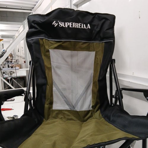 SUPERRELLA  Portable Folding Lawn Chair - 400LB MAX - GREEN/BLACK image 4