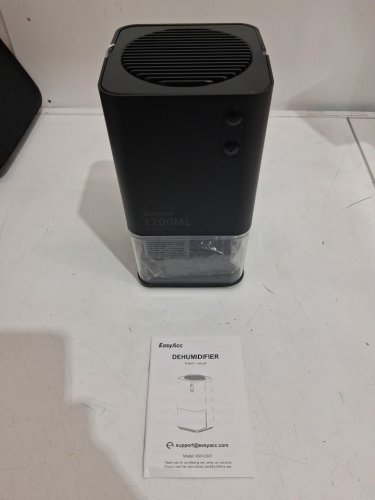 EASYACC small ultra quiet portable dehumidifier with Handle with 7 LED Lights and Auto Shut off - 40oz - 450SQ.FT - black (model: kw-cs01) image 3