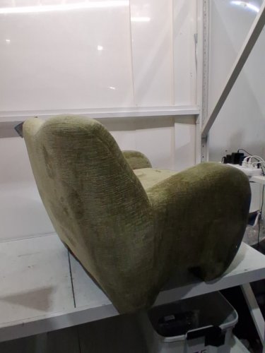Safavieh Randal Chenille Accent Chair - 275LBS CAP - 34.8" x 30.9" x 28.3" - Olive Green (Model: SFV4878B) image 4