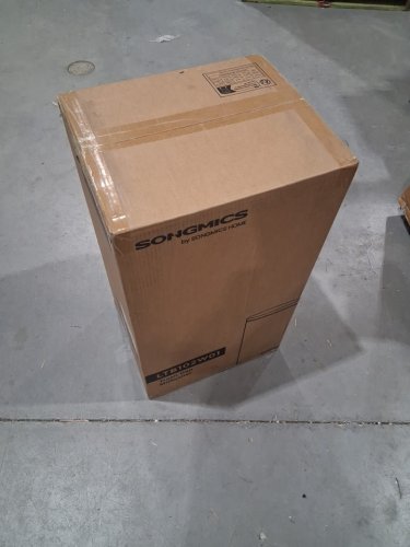 SONGMICS TRASH CAN WITH LID STAINLESS STEEL SMALL WASTE BIN - 8 GALLON - WHITE (MODEL: LTB102W01) image 2
