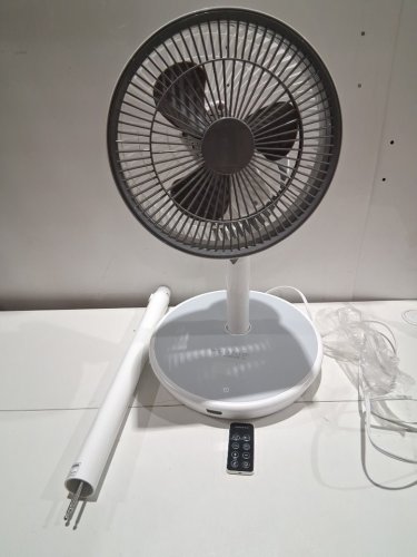 Woozoo 360° Pedestal 12-SPEED Air Circulator - ADJUSTABLE HEIGHT 21" TO 40" - WHITE (Model: STF-360DC/1747373) image 3