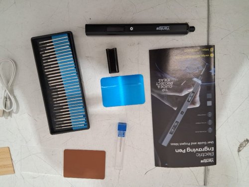Vanlgs Rechargeable Engraving Pen with LED Light - black image 5