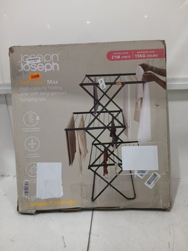 joseph joseph airframe max 3 tier clothing rack - 70ft - black/yellow image 2