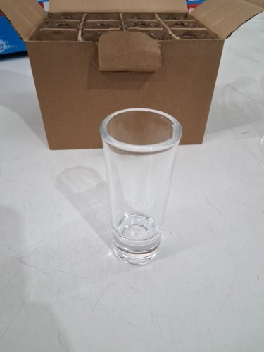 12pk TALL Double SHOT GLASSES - 2 OZ/EACH - CLEAR image 2
