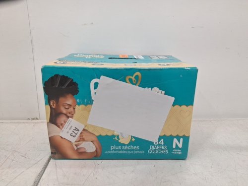 84PK PAMPERS SWADDLERS DISPOSABLE DIAPERS - SIZE NEWBORN (UNDER 10LB) image 2