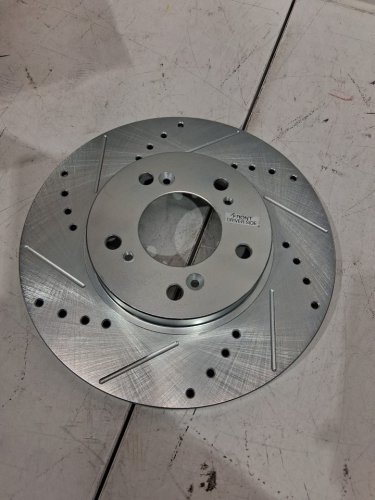 2PC power stop  Cross Drilled and Slotted Performance Brake Rotor - for select makes and models - (model: JBR528XR / JBR528XL) image 9