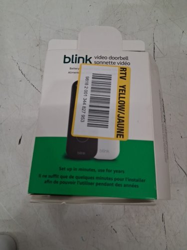 Blink 2-way audio video doorbell camera with day + night hd 1080p live view - works with alexa - black - (model:bdm00300u) image 2