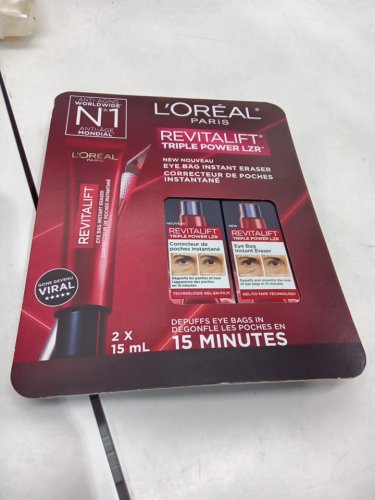 2 l'oreal paris revitalift triple power lzr eye bag instant eraser - 15ml/each image 2