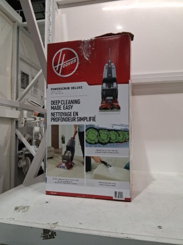 Hoover PowerScrub Deluxe Upright Carpet Cleaner with Spin Scrub, Multi‑Directional Brushes, Dual‑Tank System, Heat Force Rapid‑Dry, and Automatic Detergent Mixing - 20 FT Cord - red/black (MODEL: FH50150VCD) image 2