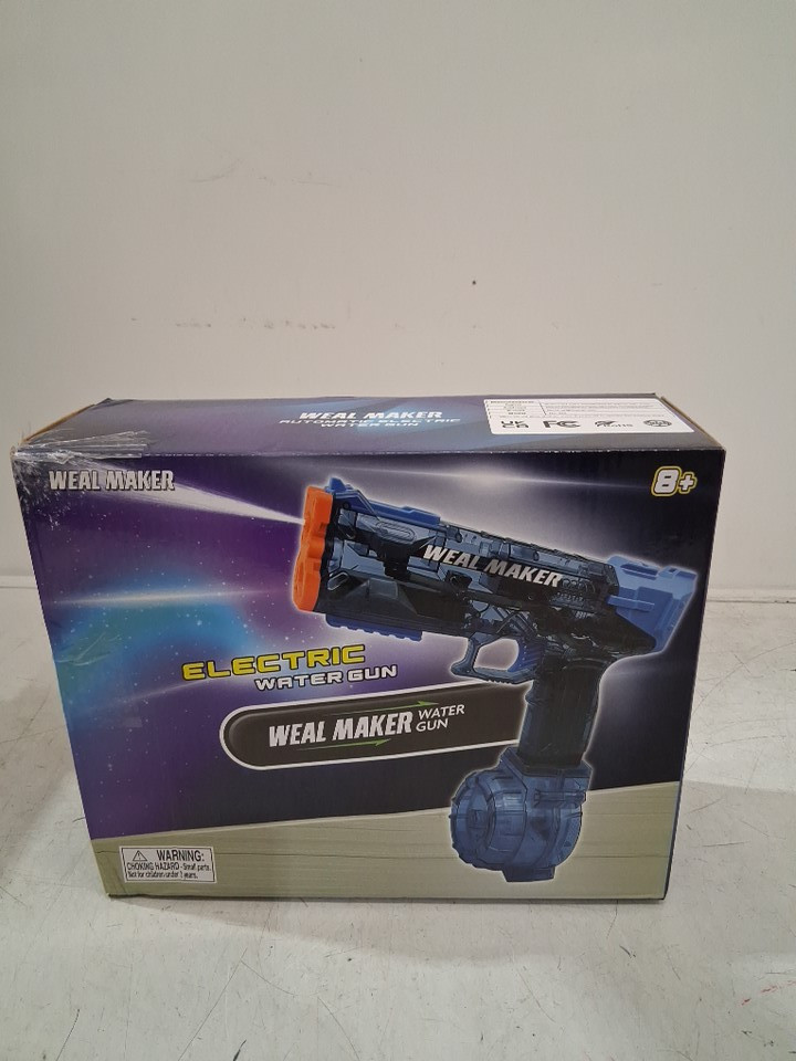weal maker electric water gun - 26ft range - 500ml capacity - blue - (model: 555) image 2