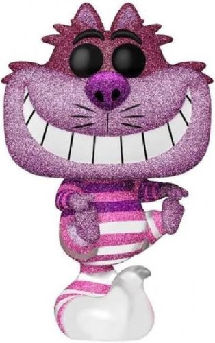 Funko pop! **diamond collection**bam! Exclusive** Disney Alice in wonderland - Cheshire Cat vinyl figure (#1059) **plastic protector cover** image 2