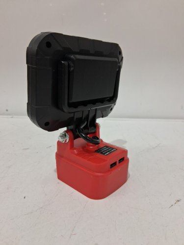 Portable LED Cordless Work Camping Light - Requires a 18V Battery - Red / Black image 4
