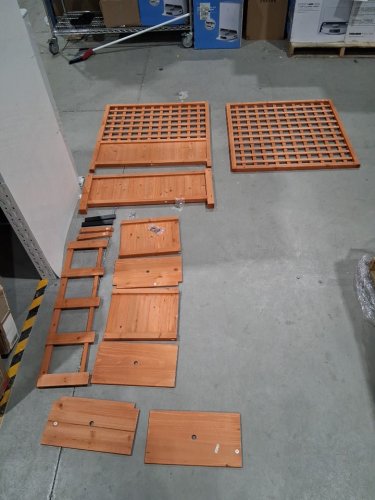 Costway Raised Garden Planter Box with Trellis for Climbing Plants - 35" x 17" x 72" - orange (model:GT3922OR) image 6