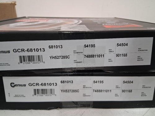 Genius Rear Coated Disc Brake Rotor for Ford Escape Fusion Lincoln models (models: GCR-681013) image 5