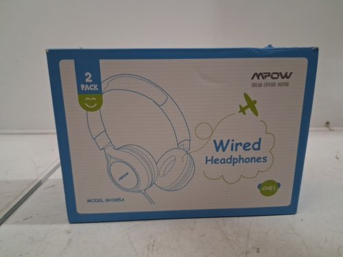 2pk kids mpow wired Headphones - blue/PINK (model: bh385a) image 3