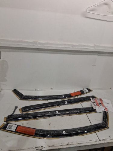 4PC CAR Window DEFLECTORS - Set for 2008-2020 Dodge Grand Caravan - Black image 3