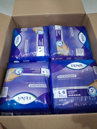 44pk unisex adults TENA overnight Underwear - 3x protection -  Large (MODEL: 072312) image 2