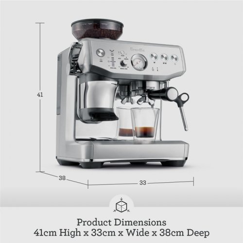 Breville the Barista Express Impress Espresso Machine with Grinder & Milk Frother - 2L - black truffle (model: BES876BTR) image 3