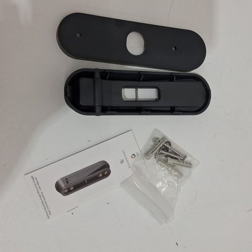 wasserstein horizontal adjustable mmount for google nest doorbell (wired,2nd gen) - black - (model:hw0048819) image 4