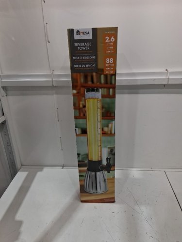 MESA INSPIRED LIVING BEVERAGE TOWER WITH REMOVABLE ICE TUBE - 2.6L - CLEAR (MODEL: 1981256) image 2
