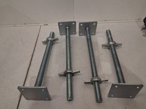 4pk GaeaAuto Adjustable Leveling Jack Solid Screw with baseplate - 18" x 1.2" image 2