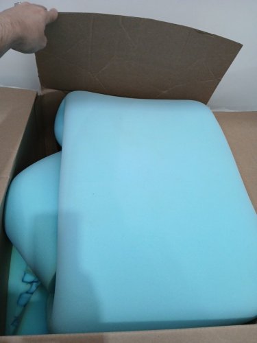 Linenspa Gel Infused cooling Memory Foam Mattress Topper - 2" - twin XL - blue - (model: LS20TX30GT) image 3