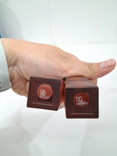 2pc maybelline new york super stay teddy tint lip tints - 5ml each - 95 buffed out / 110 faux freckle image 3