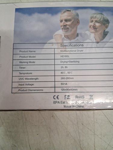 Electronic UV Light Drying & Disinfecting Box for Hearing Aids / Cochlear Implants - Teal/Blue image 4