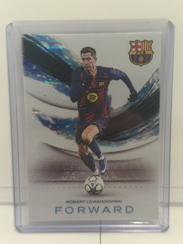 FUTERA ROBERT LEWANDOWSKI BARCELONA SOCCER CARD LIMITED EDITION #24/49 (IBB30) image 3