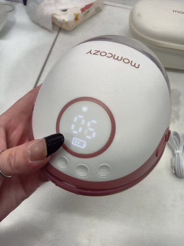 MOMCOZY MOBILE STYLE M6 HANDS-FREE SLIM DOUBLE BREAST PUMP - COZY RED (MODEL: BP311) image 7