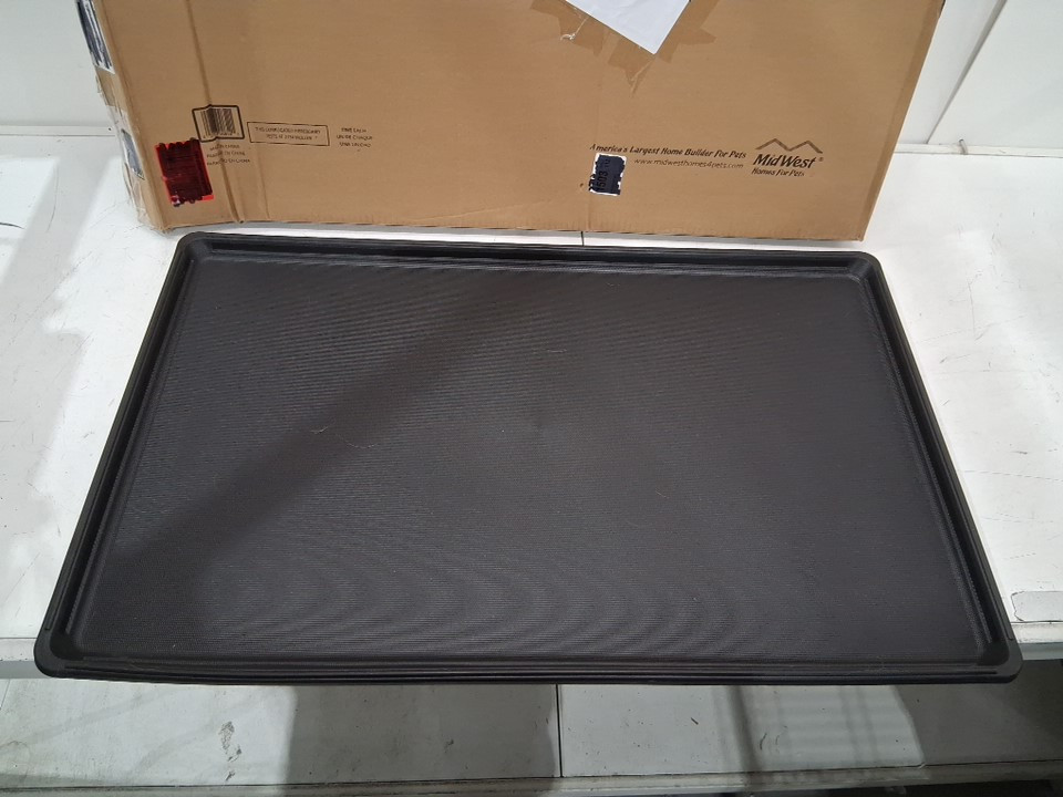 midwest homes for pets 28PAN Replacement Pan for Long MidWest Dog Crate (iCrate) - 35" x 22" - Black (model: B000TZ5BZK) image 3