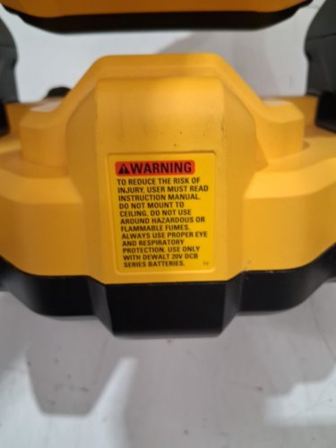 DEWALT CORDLESS 3 BLADE JOBSITE FAN - MAX 20V, UP TO 650 CFM **TOOL ONLY** - BLACK/YELLOW (MODEL: DCE512B) image 7