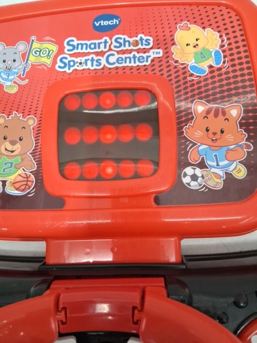 VTECH SMART SHOTS SPORTS CENTER 2-IN-1 KIDS BASKETBALL HOOP & SOCCER NET *ENGLISH VERSION* - RED/BLACK (MODEL: ‎80-156361) image 4