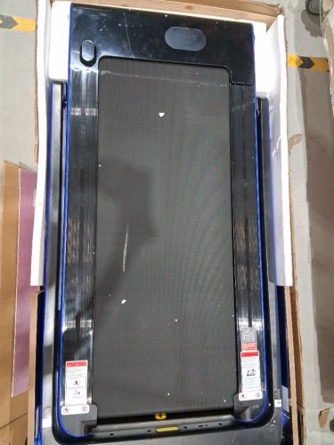 costway 2-in-1 Folding Treadmill Under Desk Electric Running Machine - 2.25HP - blue (MODEL: SP37913US-NY) image 2