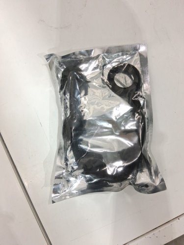 FLEXIBLE ANAL BEADS WITH RING END - 13.5" - BLACK image 2