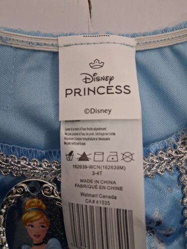GIRL'S DISNEY PRINCESS CINDERELLA DRESS - 3T-4T - BLUE (STYLE: 162639-WCN) image 3