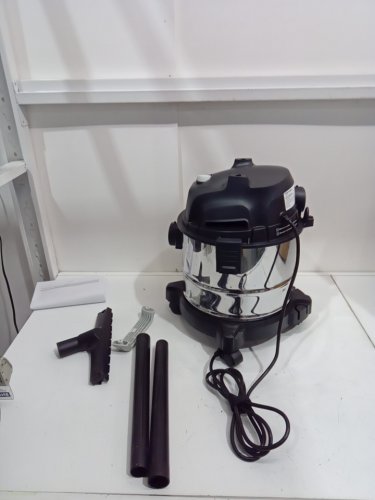AMAZON BASICS STAINLESS STEEL WET/DRY VACUUM - 3HP - 4GAL - SILVER/black (MODEL: VO407S) image 2