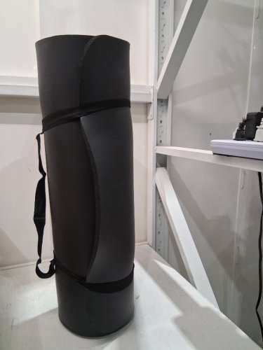 AMAZON BASICS EXTRA THICK EXERCISE/YOGA MAT - 74" X 24" X 1/2" - BLACK image 4