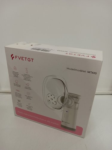 fvetgt Portable Mesh Nebulizer for Adults and Kids - White/clear (Model: MTA10) image 2
