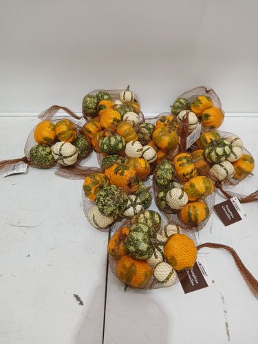 10 (7PC) WAY TO CELEBRATE! DECORATIVE SET - green and orange image 2