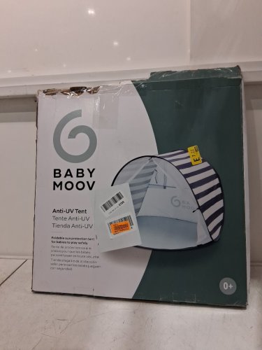 BABYMOOV BABYNI ANTI-UV INFANT POP-UP TENT, PORTABLE BABY BEACH SHELTER - MARINE/BLUE image 2
