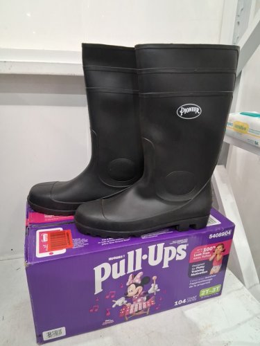 men's pioneer PVC Boots - size 13 - black (style: 1011) image 2