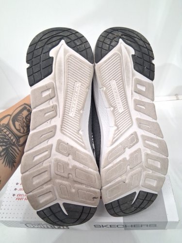 men's skechers arch comfy 2.0 slip on sneakers - 11 - grey (style:1998911) image 3