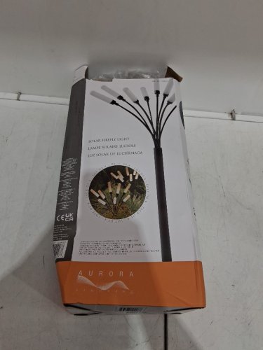 4pk Aurora Lighting outdoor Solar Firefly cluster light - 3" x 3" x 28" - 25LM - multicoloured/black (model: 1938050) image 2